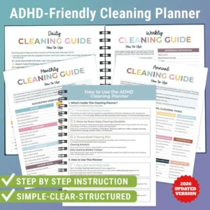 Skavix™ ADHD Cleaning Planner