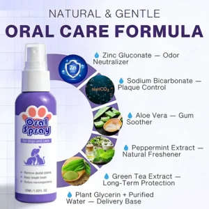 Skavix™ Pet Oral Spray ✅FDA Approved | Freshen Breath, Remove Tartar & Promote gum regeneration, stabilize teeth 🦷🦷