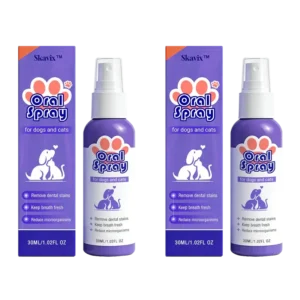 Skavix™ Pet Oral Spray ✅FDA Approved | Freshen Breath, Remove Tartar & Promote gum regeneration, stabilize teeth 🦷🦷
