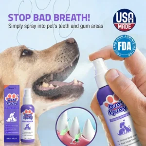 Skavix™ Pet Oral Spray ✅FDA Approved | Freshen Breath, Remove Tartar & Promote gum regeneration, stabilize teeth 🦷🦷