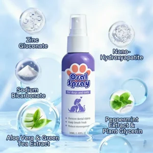 Skavix™ Pet Oral Spray ✅FDA Approved | Freshen Breath, Remove Tartar & Promote gum regeneration, stabilize teeth 🦷🦷