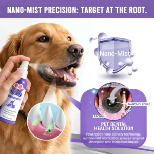 Skavix™ Pet Oral Spray ✅FDA Approved | Freshen Breath, Remove Tartar & Promote gum regeneration, stabilize teeth 🦷🦷