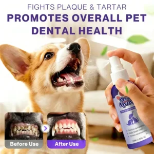 Skavix™ Pet Oral Spray ✅FDA Approved | Freshen Breath, Remove Tartar & Promote gum regeneration, stabilize teeth 🦷🦷