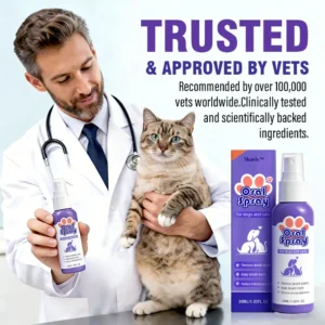 Skavix™ Pet Oral Spray ✅FDA Approved | Freshen Breath, Remove Tartar & Promote gum regeneration, stabilize teeth 🦷🦷