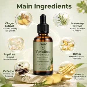 🌿 Skavix® VerdaRoot Scalp Essence – Promote Thicker, Stronger & Healthier-Looking Hair