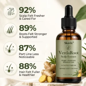 🌿 Skavix® VerdaRoot Scalp Essence – Promote Thicker, Stronger & Healthier-Looking Hair