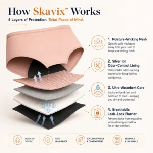 🏥Limited-Time 60% Off |Skavix™ 100% Leak-Proof Underwear
