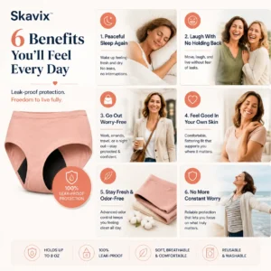 🏥Limited-Time 60% Off |Skavix™ 100% Leak-Proof Underwear