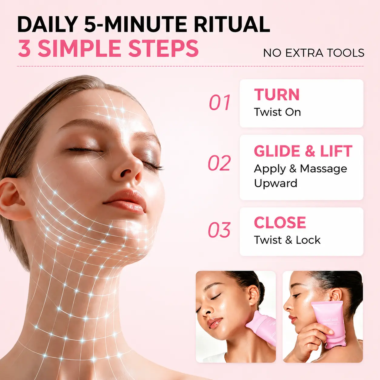 SKAVIX Firming Gua Sha Cream Neck & Jawline Massage