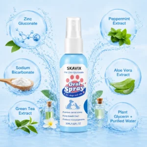 SKAVIX™ Pet Oral Spray Fresher Breath & Daily Oral Care — No Brushing Needed
