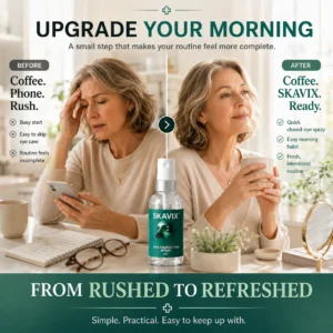 SKAVIX Eye Refresh Mist – Lutein Infused Fine Mist Spray for Daily Eye Care, Refreshing Closed-Eye Routine with Calendula & Vitamin E