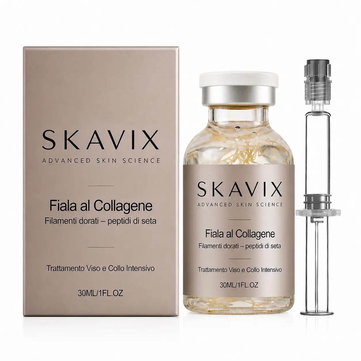 Skavix Silk Peptide Firming Serum with Marine Collagen