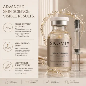 Skavix Silk Peptide Firming Serum with Marine Collagen