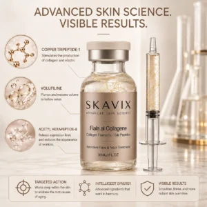 Skavix Silk Peptide Firming Serum with Marine Collagen
