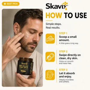 Skavix|Beef Tallow Honey Balm for Men🍯