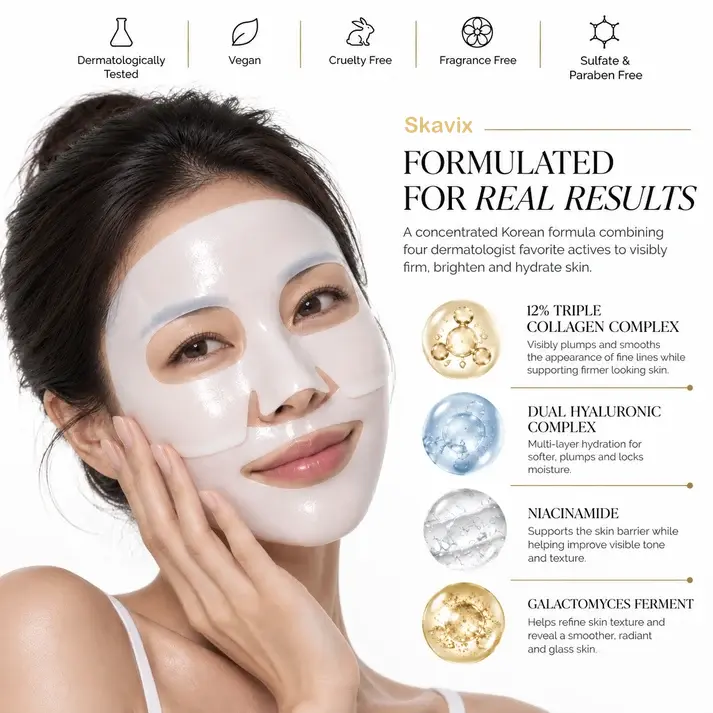 OFFICIAL
AUTHENTIC
Skavix® Plumping Gel Face Mask